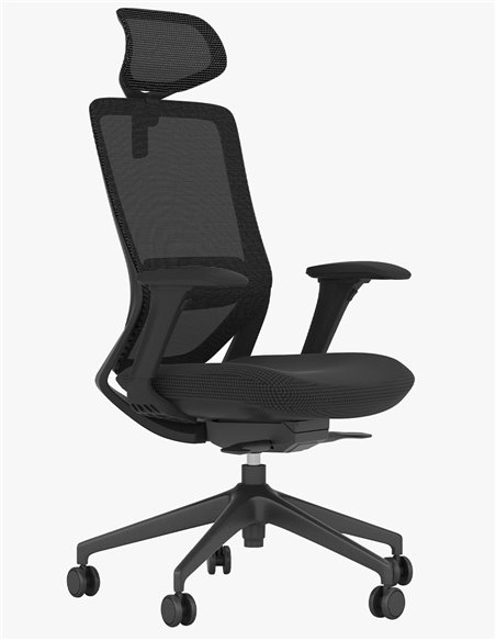 Кресло KRESLALUX SWIFT GHB BLACK, офисное, компьютерное