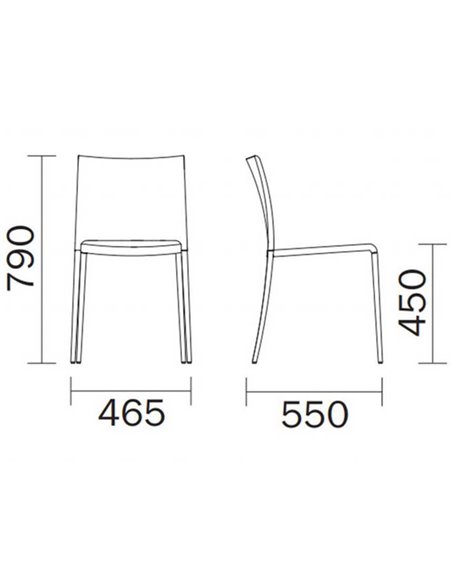Стул PEDRALI MYA 700 ALU
