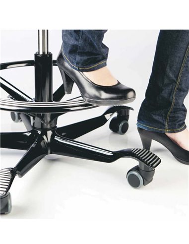 Кресло HAG CAPISCO PULS 8020 Black, эргономичное, с подставкой под ноги
