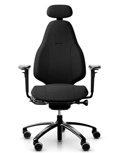 Кресло FLOKK RH MEREO 220 BLACK эргономичное, новозеландская шерсть SELECT (GABRIEL)