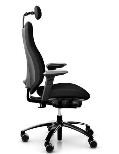 Кресло FLOKK RH MEREO 220 BLACK эргономичное, новозеландская шерсть SELECT (GABRIEL)
