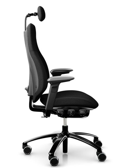 Кресло FLOKK RH MEREO 220 BLACK эргономичное, новозеландская шерсть SELECT (GABRIEL)