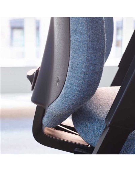 Кресло FLOKK RH MEREO 220 BLACK эргономичное, новозеландская шерсть SELECT (GABRIEL)