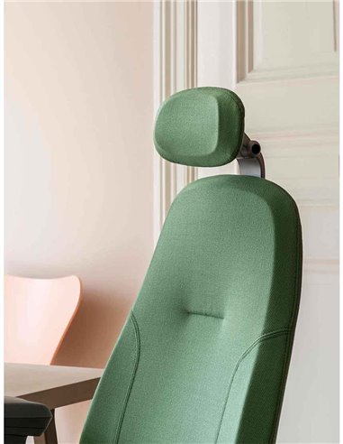 Кресло FLOKK RH MEREO 220 BLACK эргономичное, новозеландская шерсть SELECT (GABRIEL)