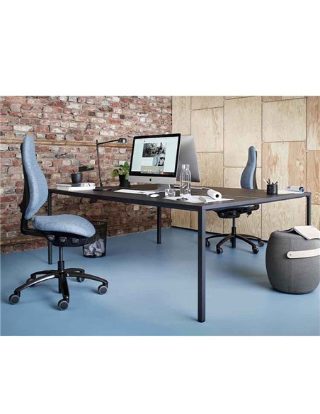 Кресло FLOKK RH MEREO 220 BLACK эргономичное, новозеландская шерсть SELECT (GABRIEL)