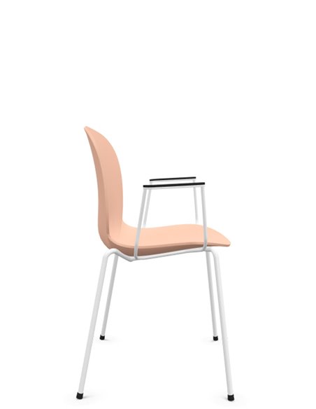 Кресло PROFIM NOOR 4-LEGS 6050 ROSE, для посетителя, с подлокотниками