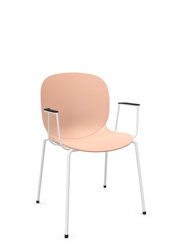 Кресло PROFIM NOOR 4-LEGS 6050 ROSE, для посетителя, с подлокотниками