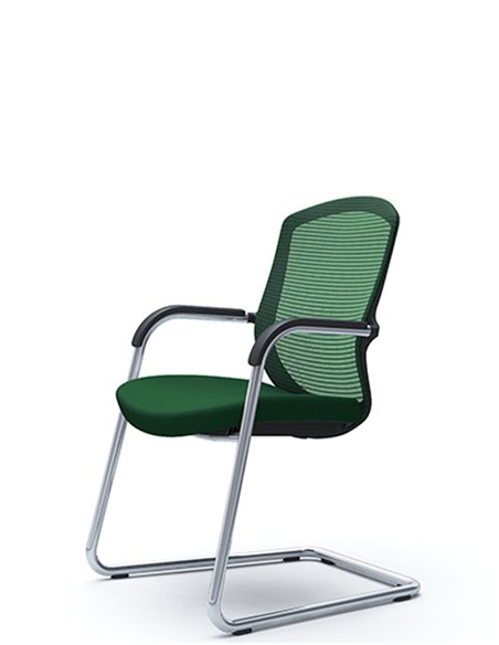 Кресло Okamura Contessa Guest chair Polished для посетителей, на полозьях