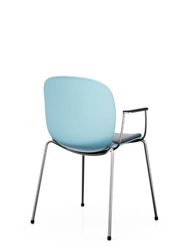 Крісло PROFIM NOOR 4-LEGS 6050S SKY, для відвідувача, з підлокітниками