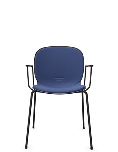 Кресло PROFIM NOOR 4-LEGS 6050SB GRAPHITE, для посетителя, с подлокотниками