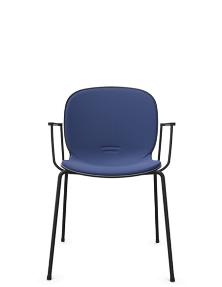 Кресло PROFIM NOOR 4-LEGS 6050SB GRAPHITE, для посетителя, с подлокотниками