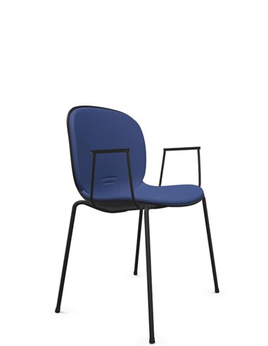 Кресло PROFIM NOOR 4-LEGS 6050SB GRAPHITE, для посетителя, с подлокотниками