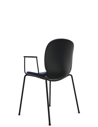 Кресло PROFIM NOOR 4-LEGS 6050SB GRAPHITE, для посетителя, с подлокотниками