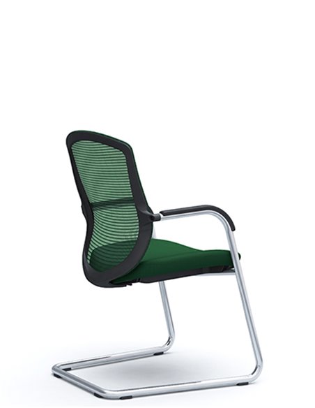 Кресло Okamura Contessa Guest chair Polished для посетителей, на полозьях
