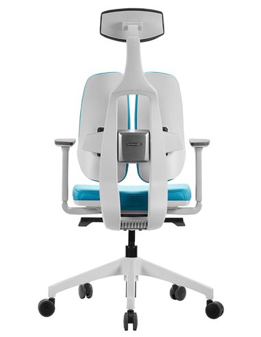 Крісло DUOREST D2 WHITE/BLUE ортопедичне