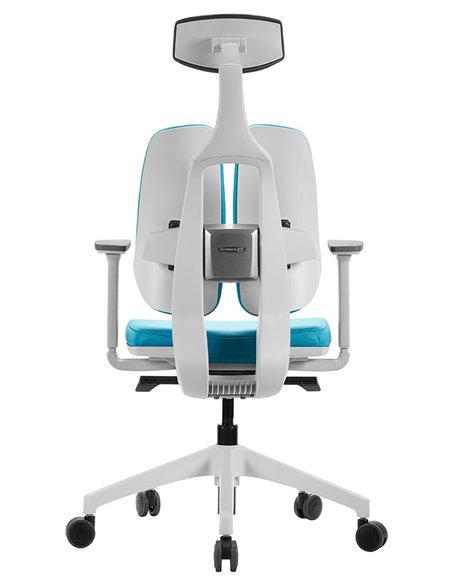 Крісло DUOREST D2 WHITE/BLUE ортопедичне