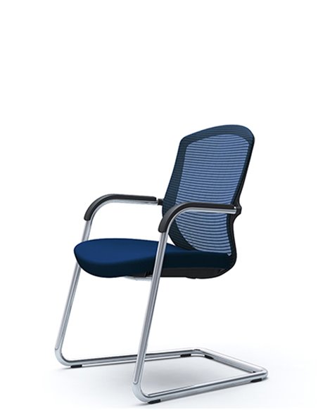 Кресло Okamura Contessa Guest chair Polished для посетителей, на полозьях
