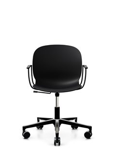 Кресло PROFIM NOOR FOOTBASE 6070 BLACK, с подлокотниками