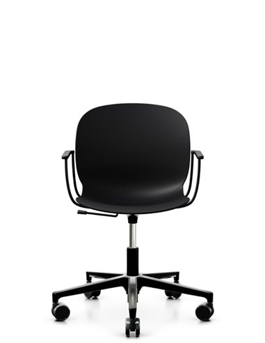 Кресло PROFIM NOOR FOOTBASE 6070 BLACK, с подлокотниками