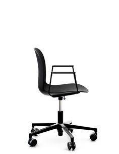 Кресло PROFIM NOOR FOOTBASE 6070 BLACK, с подлокотниками 2