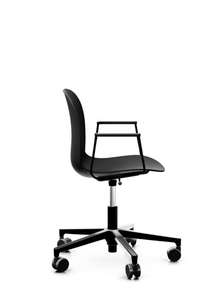 Кресло PROFIM NOOR FOOTBASE 6070 BLACK, с подлокотниками