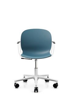 Кресло PROFIM NOOR FOOTBASE 6070 WHITE, с подлокотниками