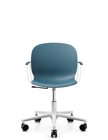 Кресло PROFIM NOOR FOOTBASE 6070 WHITE, с подлокотниками