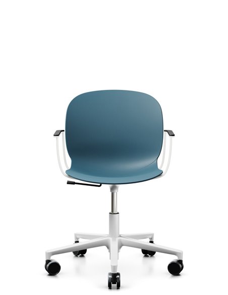 Кресло PROFIM NOOR FOOTBASE 6070 WHITE, с подлокотниками