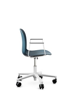 Кресло PROFIM NOOR FOOTBASE 6070 WHITE, с подлокотниками 2