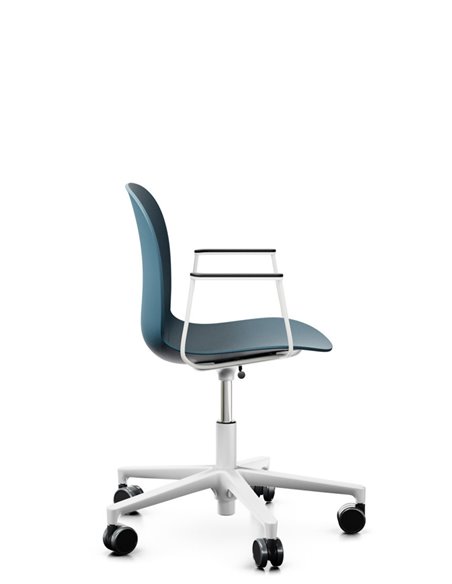 Кресло PROFIM NOOR FOOTBASE 6070 WHITE, с подлокотниками