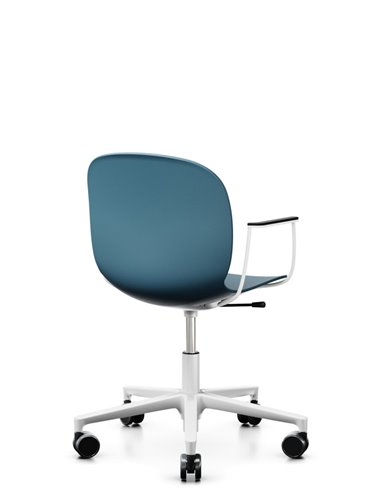 Кресло PROFIM NOOR FOOTBASE 6070 WHITE, с подлокотниками