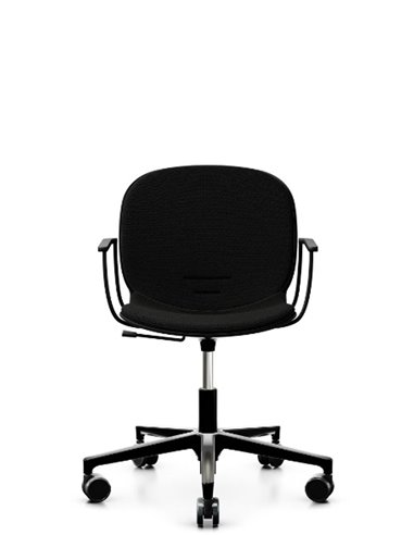 Кресло PROFIM NOOR FOOTBASE 6070SB BLACK, с подлокотниками