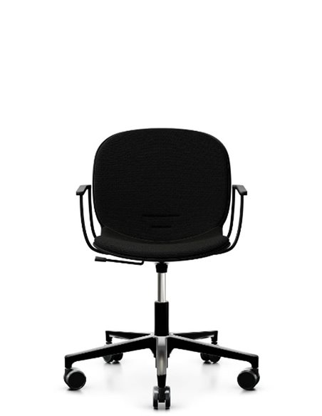 Кресло PROFIM NOOR FOOTBASE 6070SB BLACK, с подлокотниками