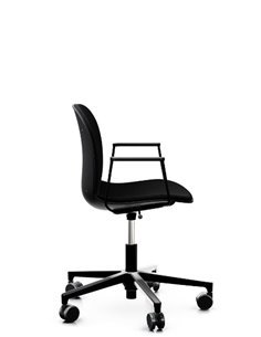 Кресло PROFIM NOOR FOOTBASE 6070SB BLACK, с подлокотниками 2