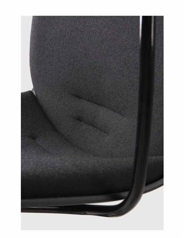 Кресло PROFIM NOOR FOOTBASE 6070SB BLACK, с подлокотниками