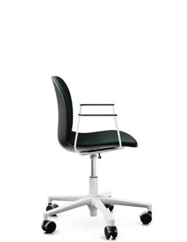 Кресло PROFIM NOOR FOOTBASE 6070SB WHITE, с подлокотниками