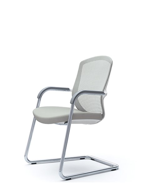Кресло Okamura Contessa Guest chair Polished для посетителей, на полозьях