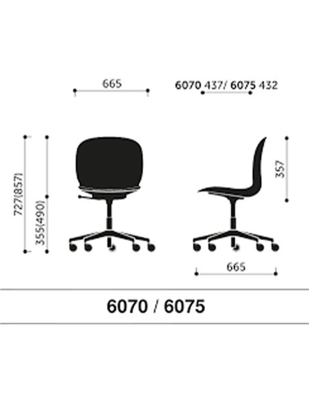 Кресло PROFIM NOOR FOOTBASE 6070F WHITE