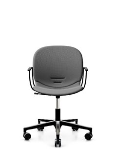 Кресло PROFIM NOOR FOOTBASE 6070F BLACK, с подлокотниками