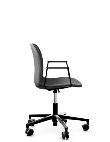 Кресло PROFIM NOOR FOOTBASE 6070F BLACK, с подлокотниками