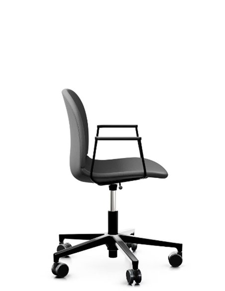 Кресло PROFIM NOOR FOOTBASE 6070F BLACK, с подлокотниками