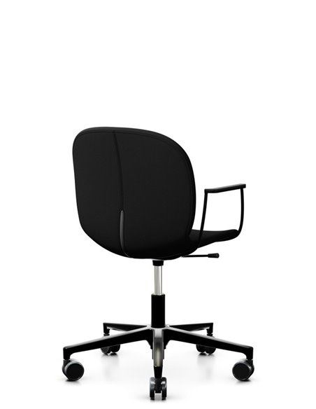 Кресло PROFIM NOOR FOOTBASE 6070F BLACK, с подлокотниками