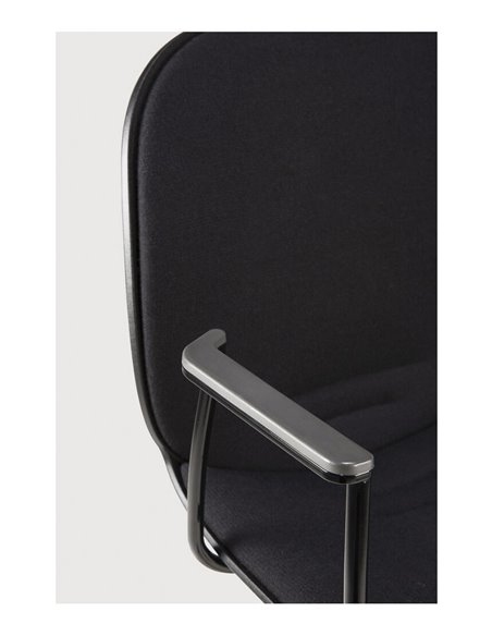 Кресло PROFIM NOOR FOOTBASE 6070F BLACK, с подлокотниками