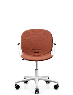 Кресло PROFIM NOOR FOOTBASE 6070F WHITE, с подлокотниками