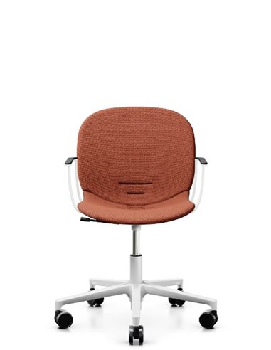 Кресло PROFIM NOOR FOOTBASE 6070F WHITE, с подлокотниками