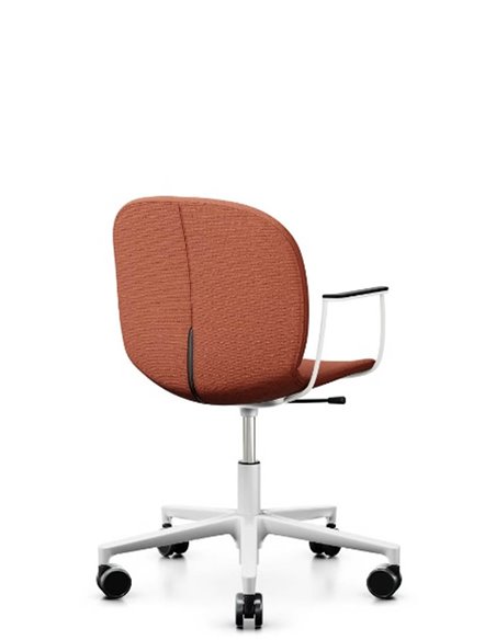 Кресло PROFIM NOOR FOOTBASE 6070F WHITE, с подлокотниками