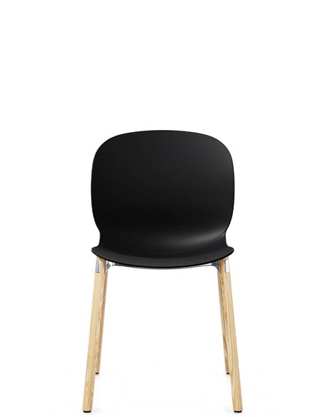 Крісло PROFIM NOOR WOODEN LEGS 6080 GRAPHITE, NATURAL ASH