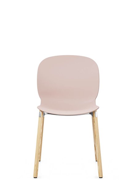 Кресло PROFIM NOOR WOODEN LEGS 6080 ROSE, NATURAL ASH