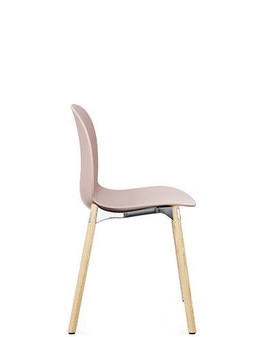 Кресло PROFIM NOOR WOODEN LEGS 6080 ROSE, NATURAL ASH