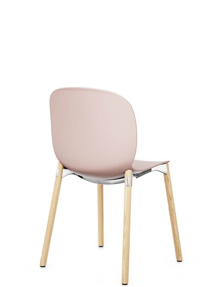 Кресло PROFIM NOOR WOODEN LEGS 6080 ROSE, NATURAL ASH